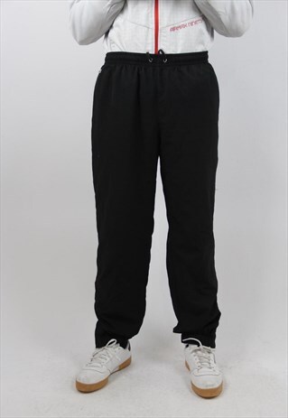 VINTAGE LACOSTE BLACK TRACKSUIT BOTTOMS