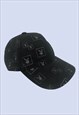Black Silver Playboy Bunny Logo Cotton Baseball Cap Hat