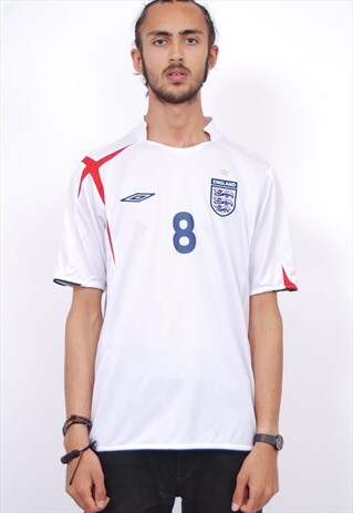 ENGLAND HOME FOOTBALL SHIRT 8 LAMPARD