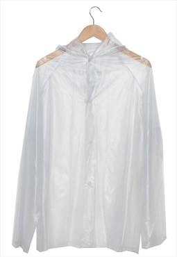 Vintage Classic Transparent Raincoat - L