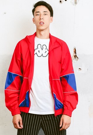 VINTAGE 90S RED TRACK JACKET