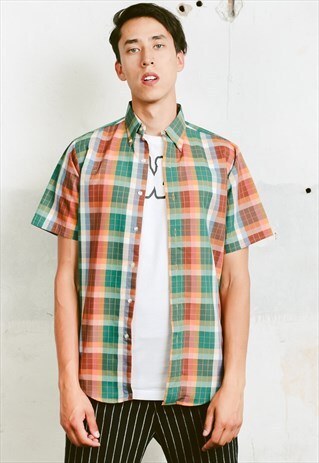 VINTAGE 90S CHECK PRINT SHIRT