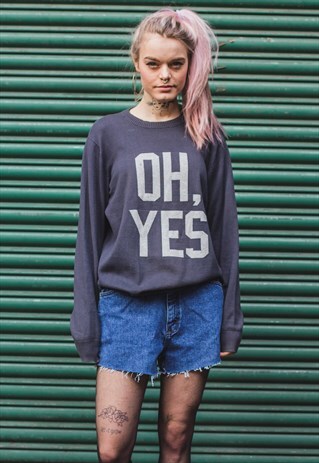 GREY JUMPER (OH, YES)