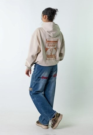 Blue Denim 90s Baggy Hip Hop Cargo Skater Pants Jeans