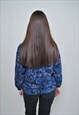 90S FLOWERS WINDBREAKER, TRACK SUIT JACKET FESTIVAL SPORT 