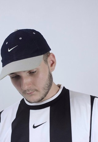 90S NIKE VINTAGE CAP BLACK GREY