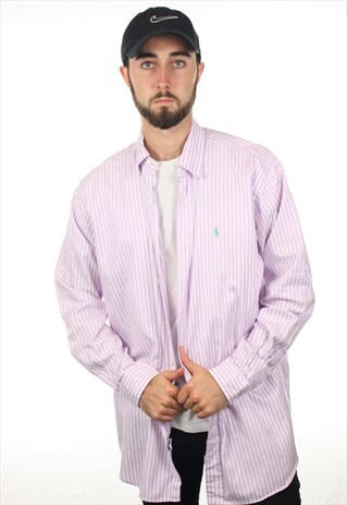 VINTAGE RALPH LAUREN STRIPED LONG SLEEVE SHIRT