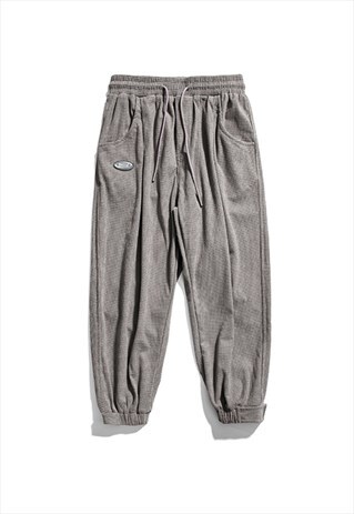 KALODIS DRAWSTRING LOOSE CASUAL TROUSERS Y2K