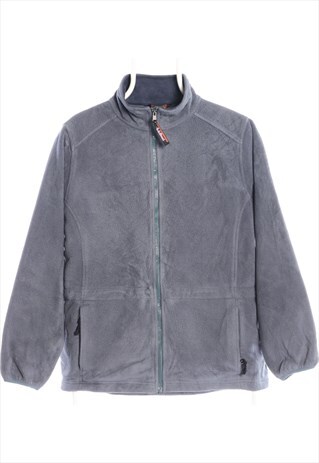 VINTAGE LL BEAN GREY ZIP UP FLEECE