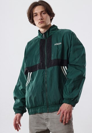 90'S VINTAGE MENS ADIDAS WINDBREAKER TRACK SUIT JACKET