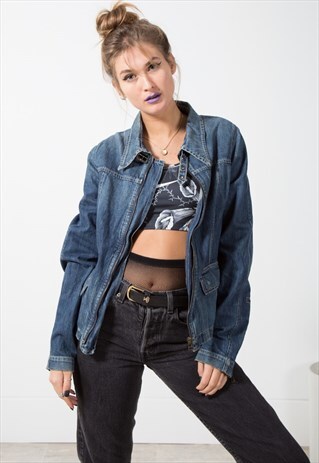 VINTAGE 80S CLASSIC LEVI'S BASIC DENIM JACKET / S1774