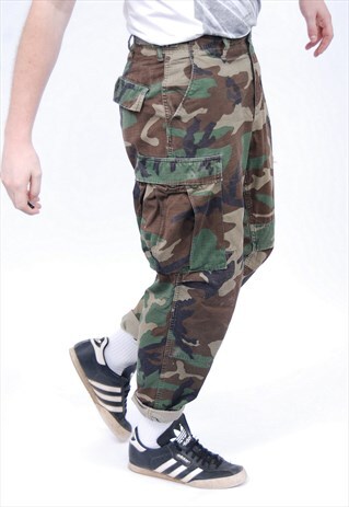 VINTAGE CAMO CAMOUFLAGE TROUSERS