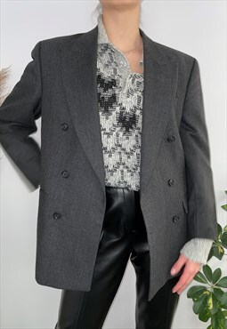 Classic elegant vintage retro grey jacket
