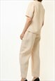 80S PANTS AND SHORT SLEEVES TOP BLOUSE SIZE S SMALL 4553