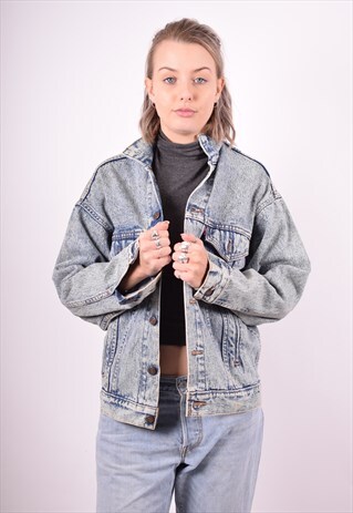 LEVI'S WOMENS VINTAGE DENIM JACKET MEDIUM BLUE 90'S