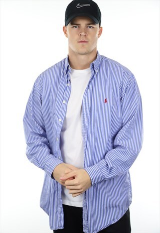 VINTAGE RALPH LAUREN STRIPED SMALL LOGO SHIRT