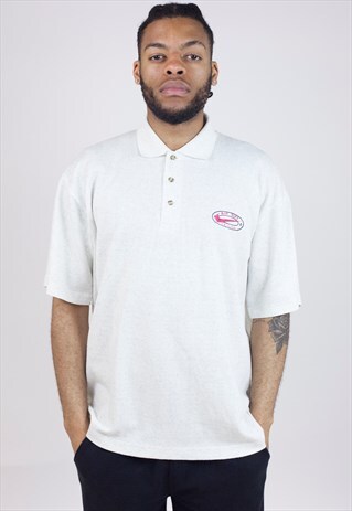 VINTAGE NIKE BEIGE POLO SHIRT