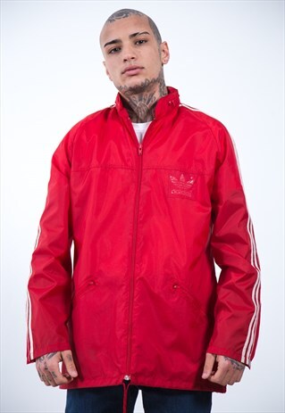 VINTAGE 90S ADIDAS RAINCOAT JACKET / S2656