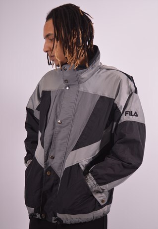 VINTAGE FILA SKI JACKET GREY