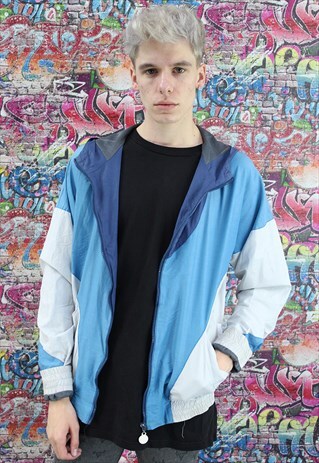 VINTAGE 90S SHELL JACKET / WINDBREAKER. UNISEX SPORTSWEAR.