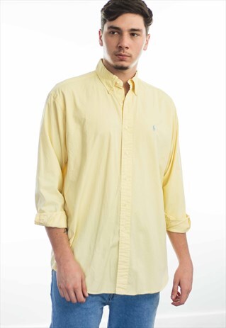 VINTAGE POLO RALPH LAUREN LOGO SHIRT 90S M 8.4