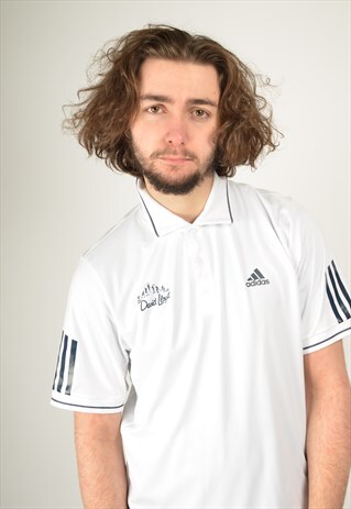 VINTAGE ADIDAS POLO SHIRT WHITE