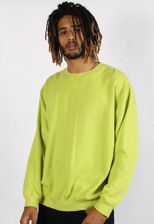 VINTAGE 90'S OVERSIZE BASICS SWEATSHIRT GREEN