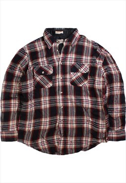 Vintage 90's Timber Run Shirt Long Sleeve Button Up Check
