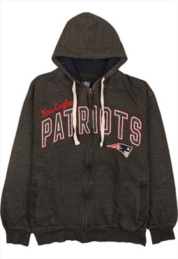 Vintage 90's NFL Hoodie New England Patriots Full Zip Up