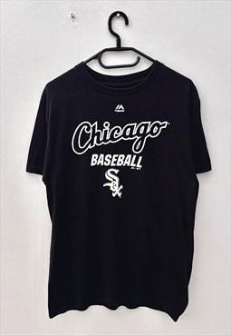 Chicago white Sox black MLB T-shirt medium 