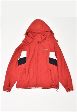 Vintage Reebok Hooded Windbreaker Jacket Red