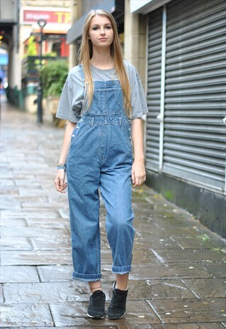 VINTAGE DENIM DUNGAREES