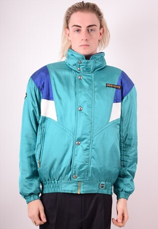 MENS VINTAGE JACKET MEDIUM BLUE 90S