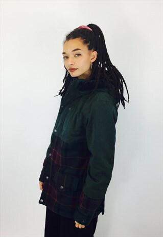 VINTAGE GREEN HEAVY LINED JACKET
