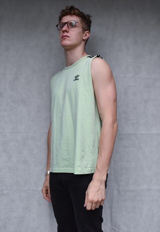 VINTAGE LIME GREEN VEST SIZE M