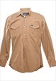 Vintage Wrangler Light Brown Workwear Shirt - L