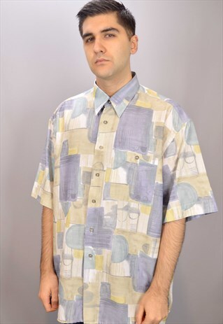 VINTAGE PATTERNED SHORT SLEEVE SHIRT