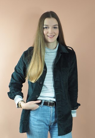 VINTAGE EMERALD CORDUROY SHIRT