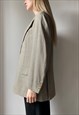 VINTAGE BEIGE CHECK BLAZER