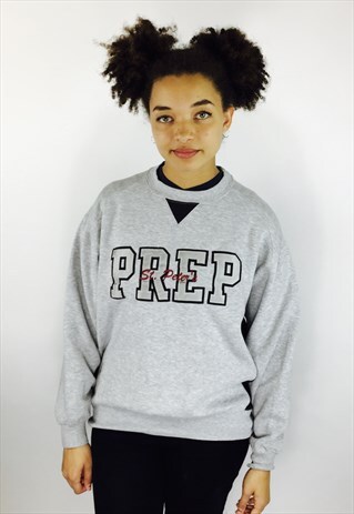 USA OVERSIZED PREP COLLEGE SWEATSHIRT
