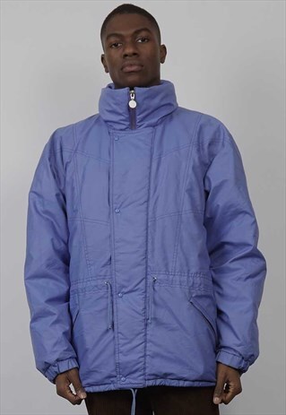 VINTAGE 80'S MONCLER BLUE PUFFER JACKET