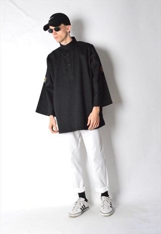 VINTAGE 90S BLACK MARTIAL ARTS SHIRT