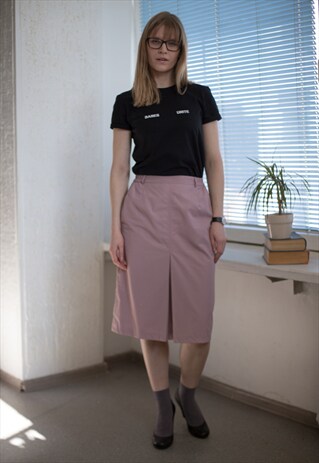 VINTAGE 80'S MIDI LILAC SKIRT