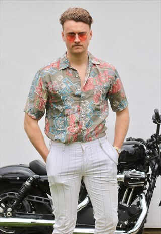 FINE LINE VINTAGE MOSAIC LIGHTWEIGHT SHORT SLEEVE SHIRT