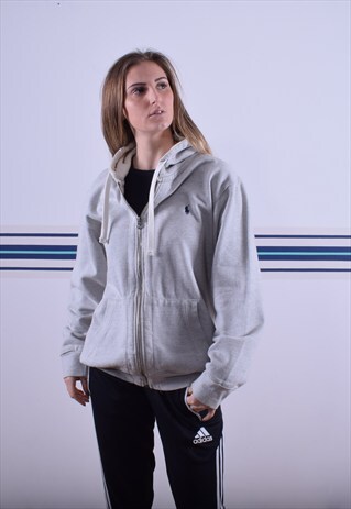 GREY RALPH LAUREN HOODIE