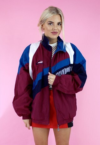 90'S VINTAGE PUMA OVERSIZED SHELL JACKET