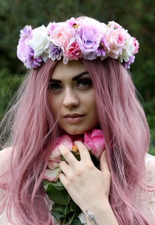 ROUGE PONY - PASTEL FLOWER HEADPIECE