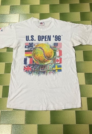 VINTAGE 1996 US OPEN TENNIS TOURNAMENT T-SHIRT GRAND SLAM