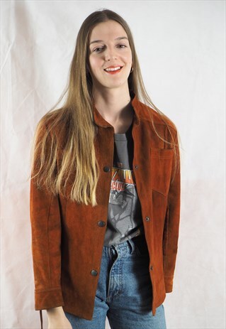 VINTAGE TAN SUEDE JACKET