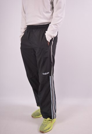 VINTAGE ADIDAS TRACKSUIT TROUSERS BLACK